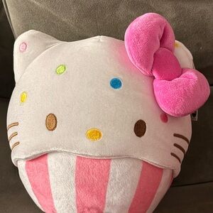 Hello Kitty Plush with Pink Bow and Colorful Accents